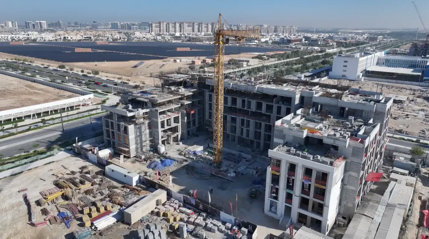 تقدم الأعمال بمشروع «ڤيل 11» في مدينة مصدر