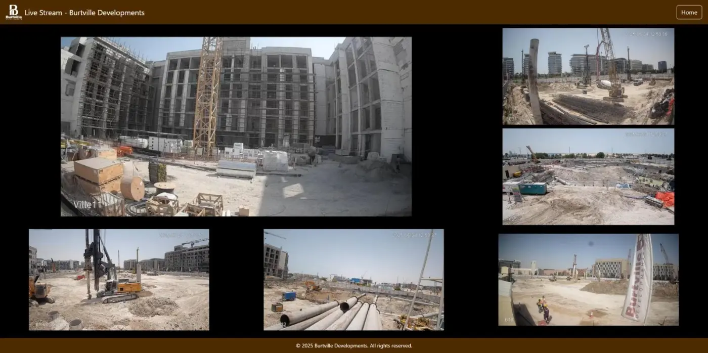 برتڤيل للتطوير العقاري تطلق خدمة البث المباشر لمواقع مشاريعها في أبوظبي